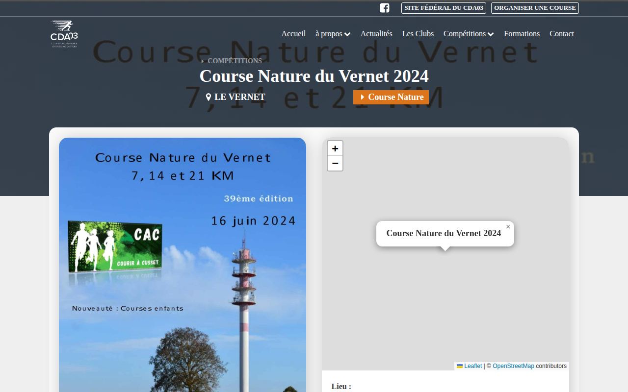 Course Nature Du Vernet