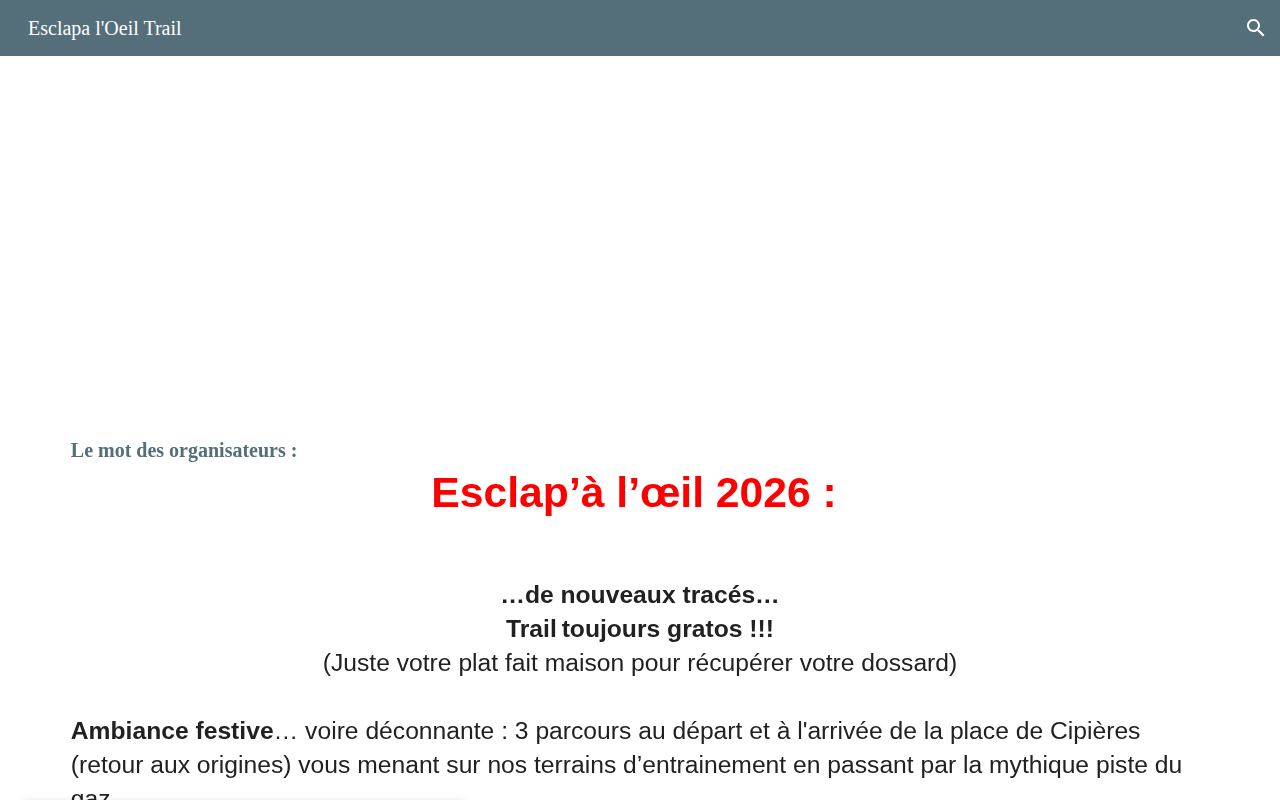 Esclapa l'Oeil Trail