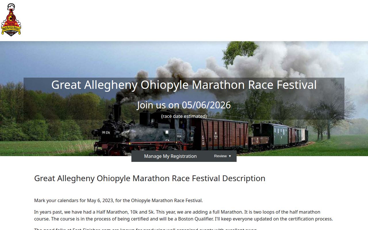 Great Allegheny Ohiopyle Marathon Race Festival