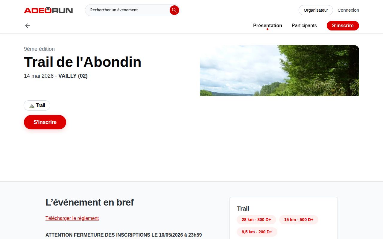 Trail de l'Abondin