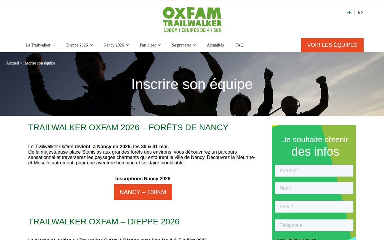 Trailwalker Oxfam forêts de Nancy