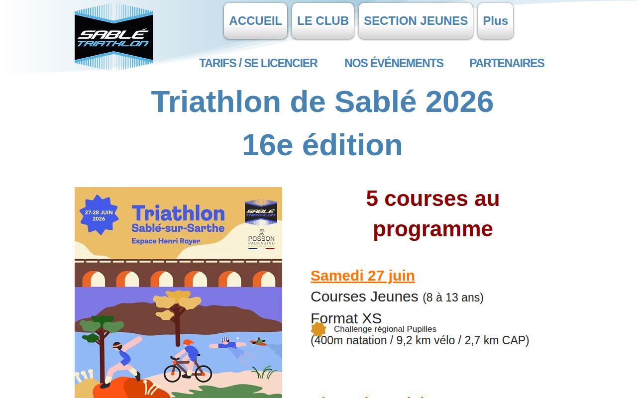 Triathlon de Sablé-sur-Sarthe