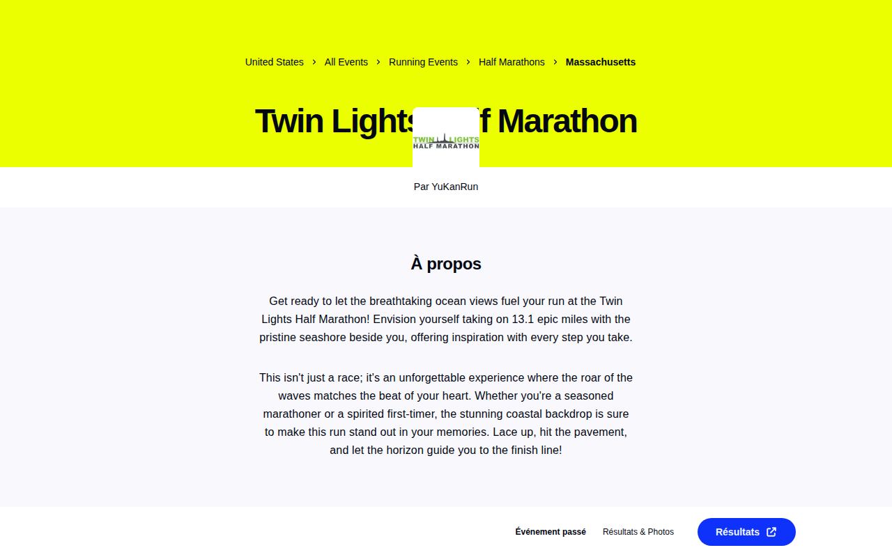 Twin Lights Half Marathon
