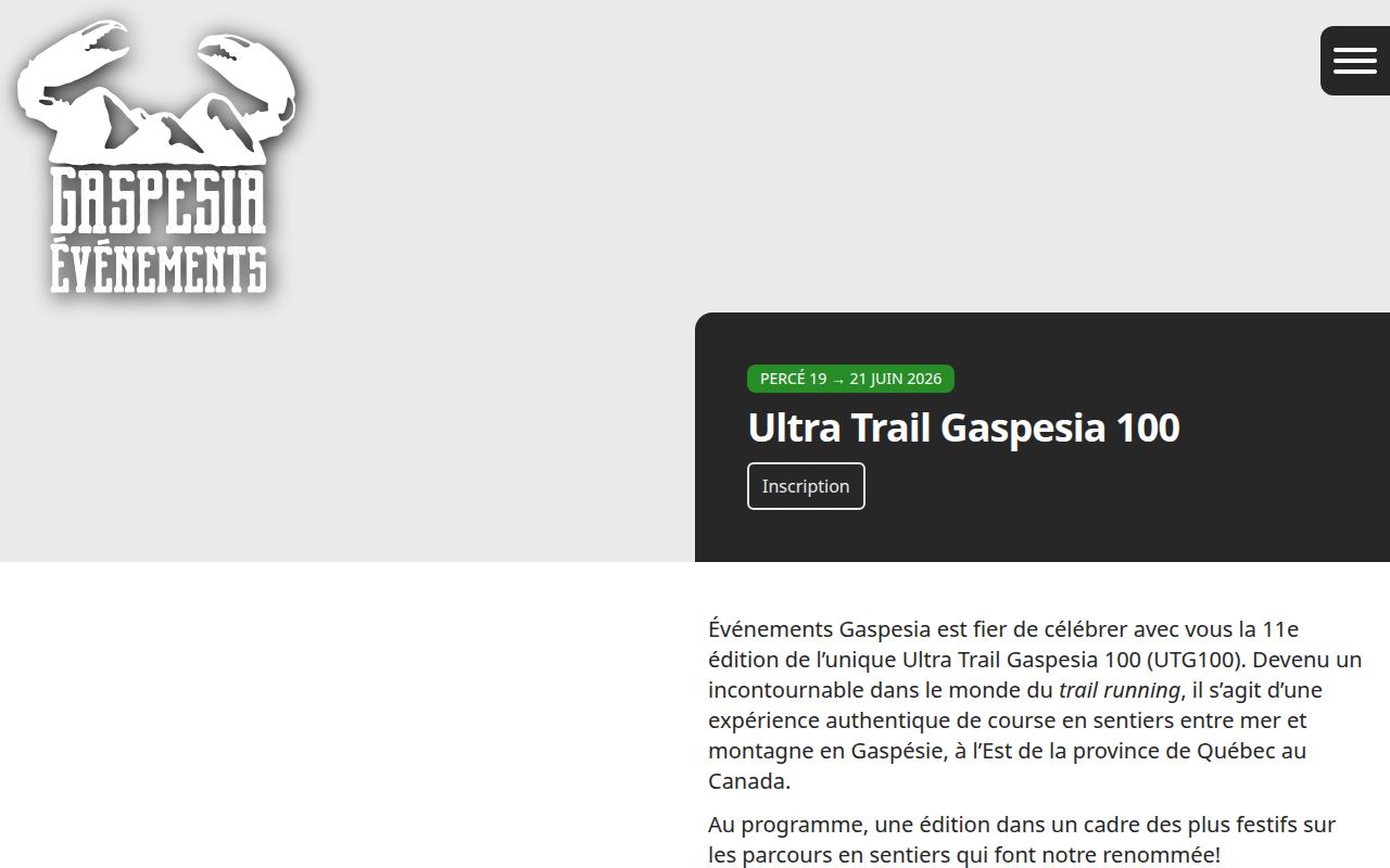 Ultra Trail Gaspesia 100