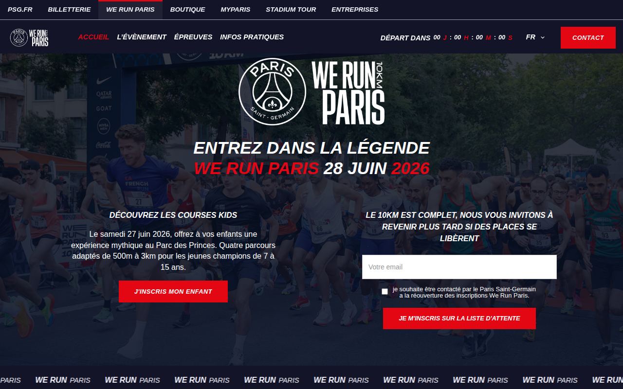 We Run Paris - Les 10 km du PSG