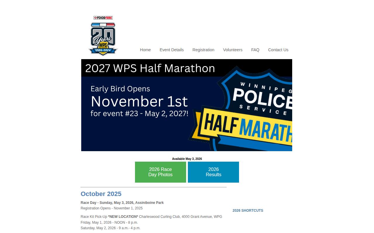 Winnipeg Police Service Half Marathon